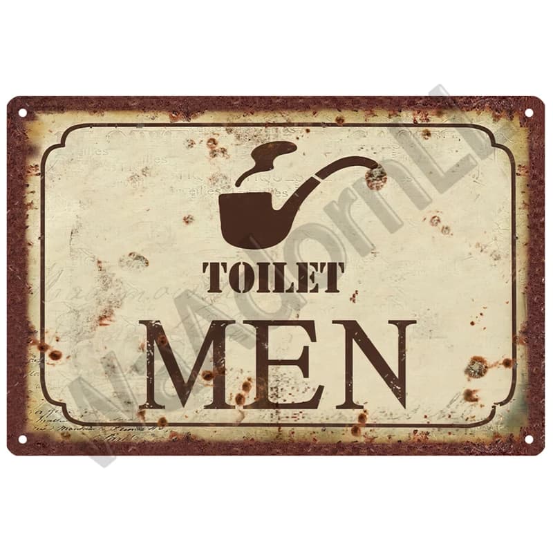 Panneau métallique Vintage, décor amusant pour la maison, toilettes, toilettes, toilettes, Art mural