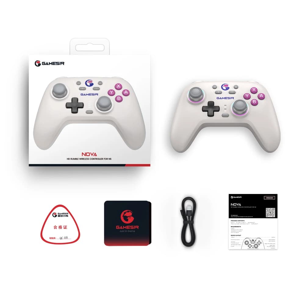 GameSir Nova contrôleur de commutateur sans fil manette Bluetooth avec effet Hall pour Nintendo Swit