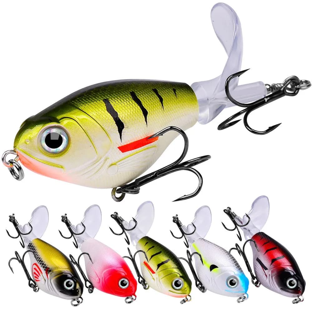 1 pièces 11.5g/ 16g Topwater Popper leurre de pêche Whopper Plopper appât dur en plastique Swimbait 