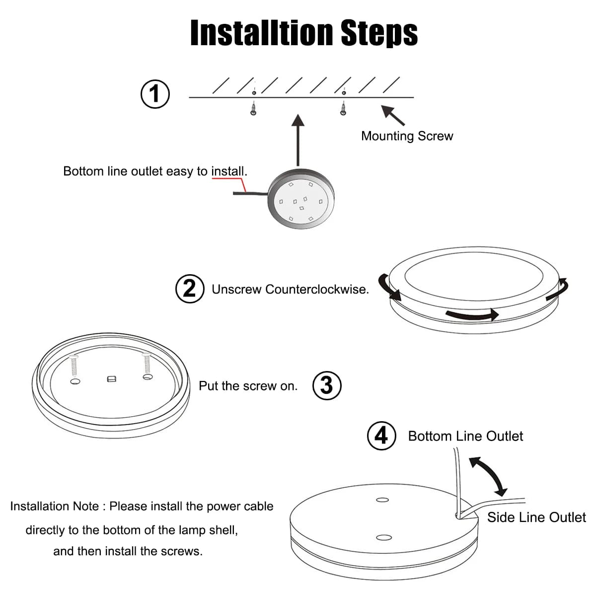 2/4/6/8 pièces 12V 2.5W 230LM LED Downlight encastré plafonnier Spot pour maison caravane camping-ca