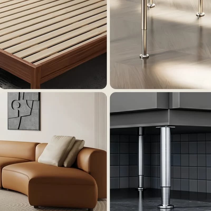 Colonne de support de levage réglable 1 pièce, pieds de meubles extensibles, canapé, armoire et pied