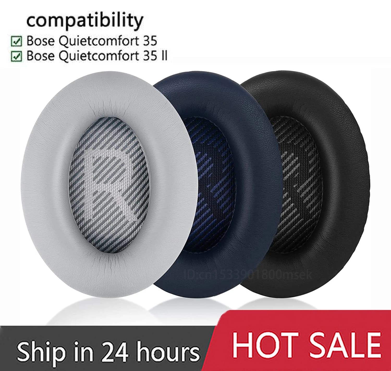 Coussinets d'oreille de remplacement pour BOSE QC35 pour QuietComfort qc 35 et 35 II, coussinets d'o