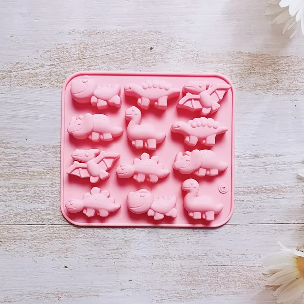 Moule 3D dinosaure en Silicone pour Fondant, chocolat, bonbons, Biscuit, gâteau, bougie, savon, arti