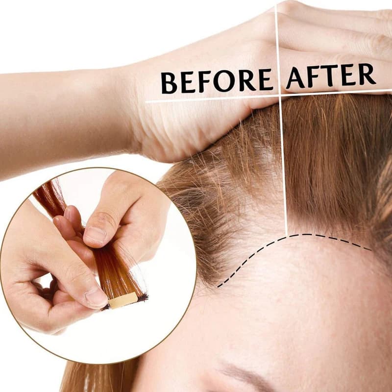 Système capillaire ruban Invisible perruque colle matériaux adhésifs ruban Double face pour toupet a