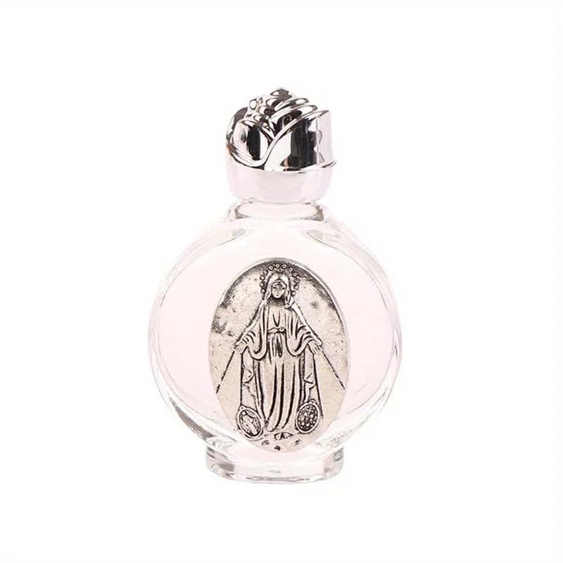 Bouteille d'Eau Sainte de Jésus, Croix Religieuse, Sculpture Vierge Chrétienne, 1 Pièce