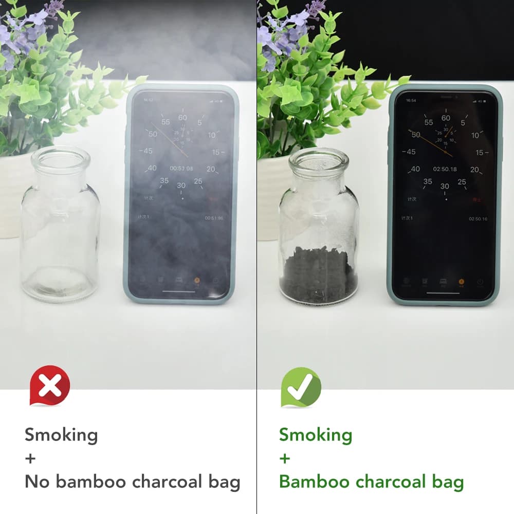 Sacs en charbon de bambou naturel, 10 pièces, purificateur d'air, charbon actif, absorbeur d'odeur, 