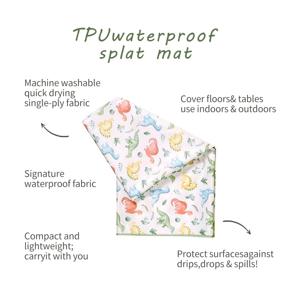 Elinfant 1 Pc bébé chaise haute Splat tapis Portable bébé salle à manger chaise tapis imperméable an