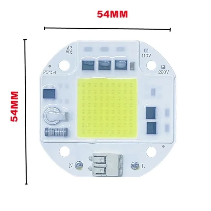 RnnTuu-Puce LED COB pour budgétaire, pas besoin de pilote, perles de lampe LED pour budgétaire, écla