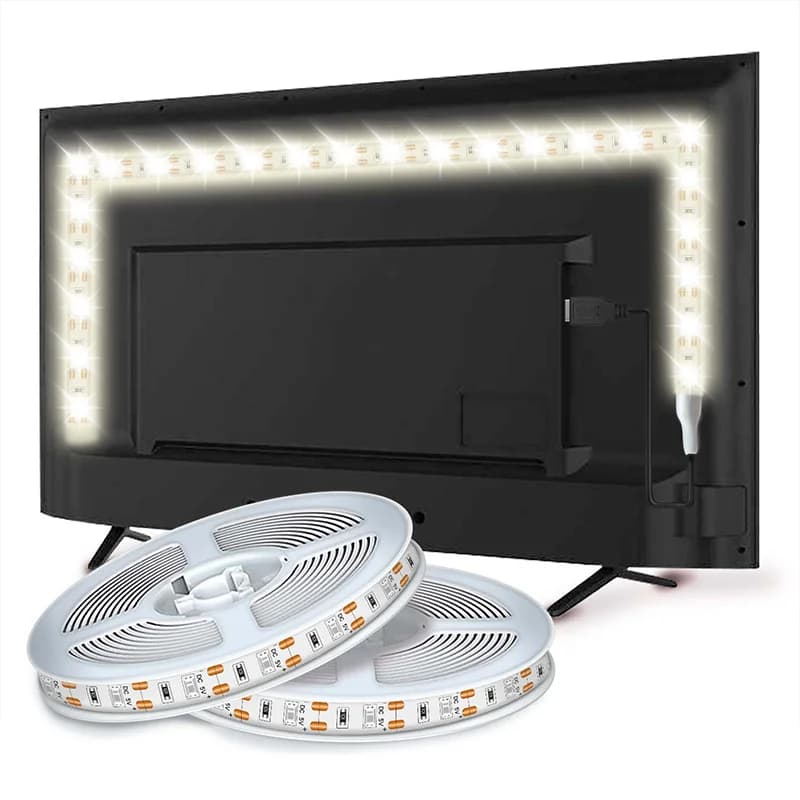 Kit de bande lumineuse LED pour Machine à coudre, SMD2835, blanc chaud, alimenté par USB 5V, avec in