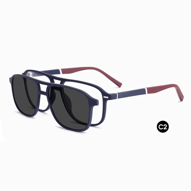 Ceofy Hommes Lunettes Cadre Optique De Mode Soleil Clip Sur Polarized Marque Conception Conduite Lun