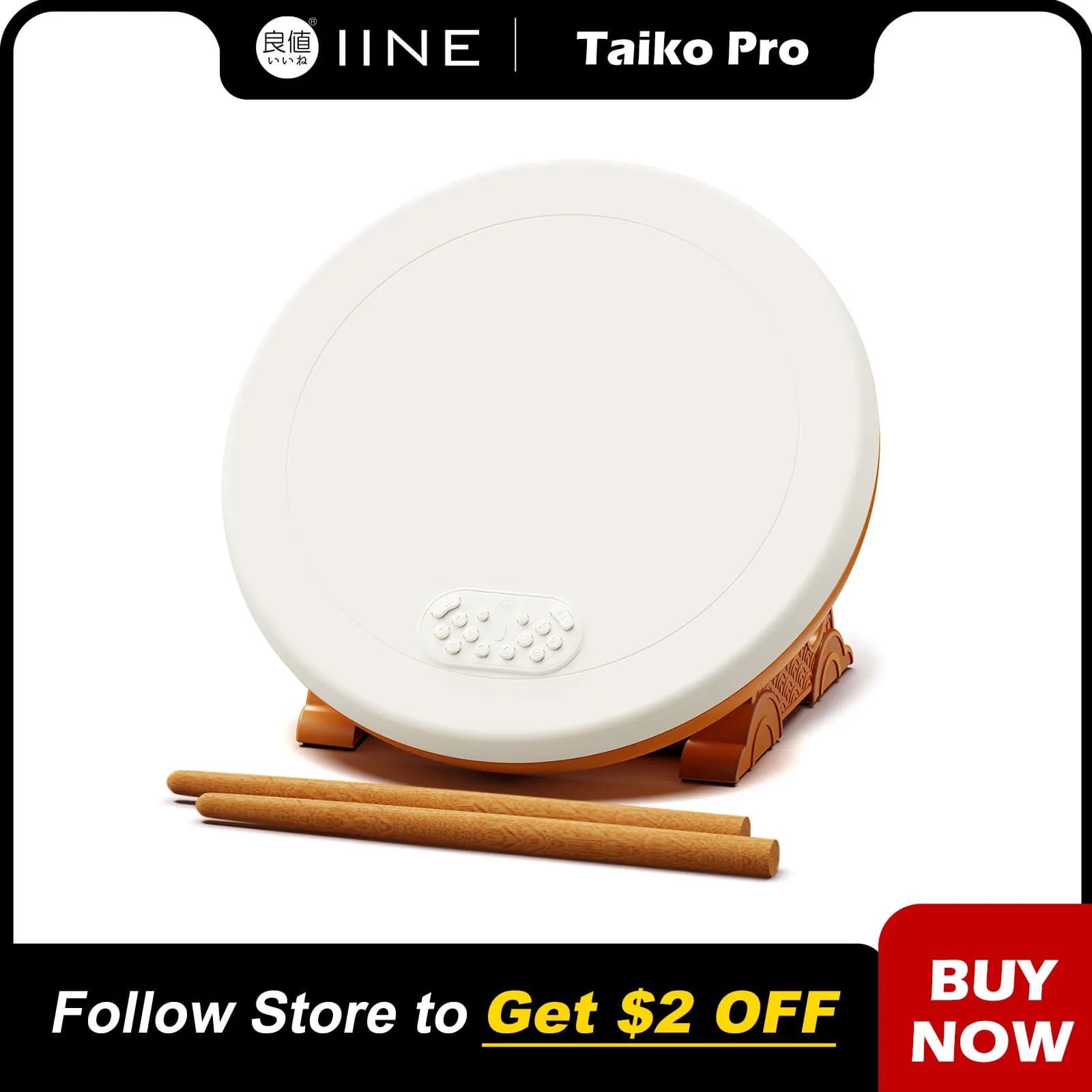 Contrôleur de batterie IINE Taiko Pro max compatible avec Nintendo Switch/PS4/PS5/PC