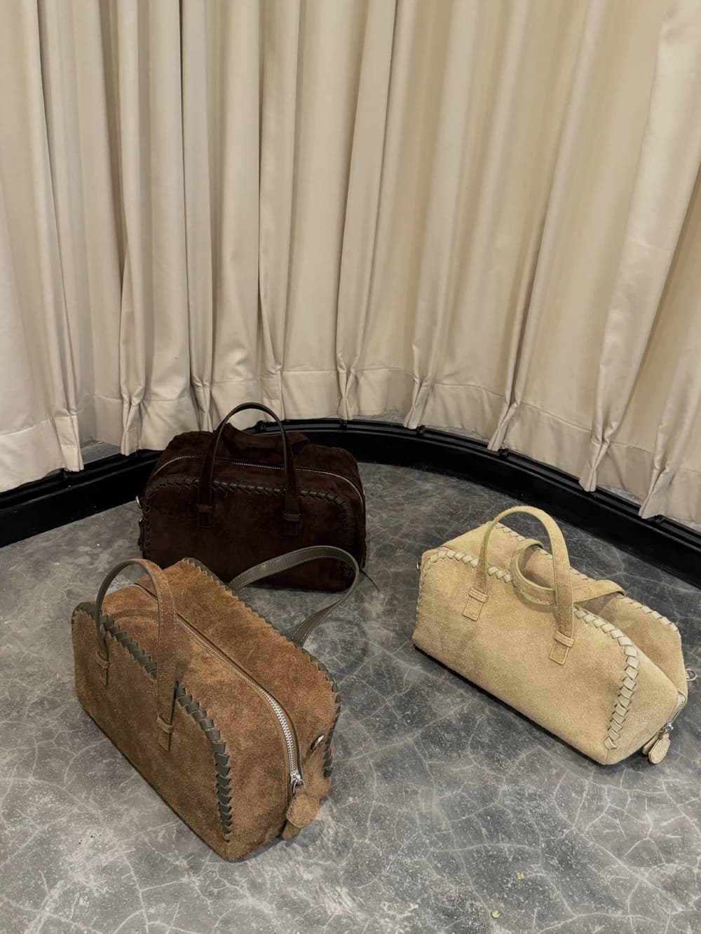 Sac fourre-tout en cuir véritable pour femmes, sac à main en daim pour les déplacements, le Shopping