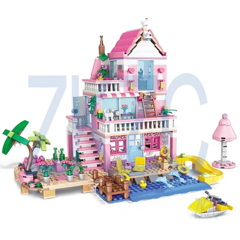 1 changement 2 amis maison de ville vacances d'été bord de mer Villa appartement toboggan blocs de c