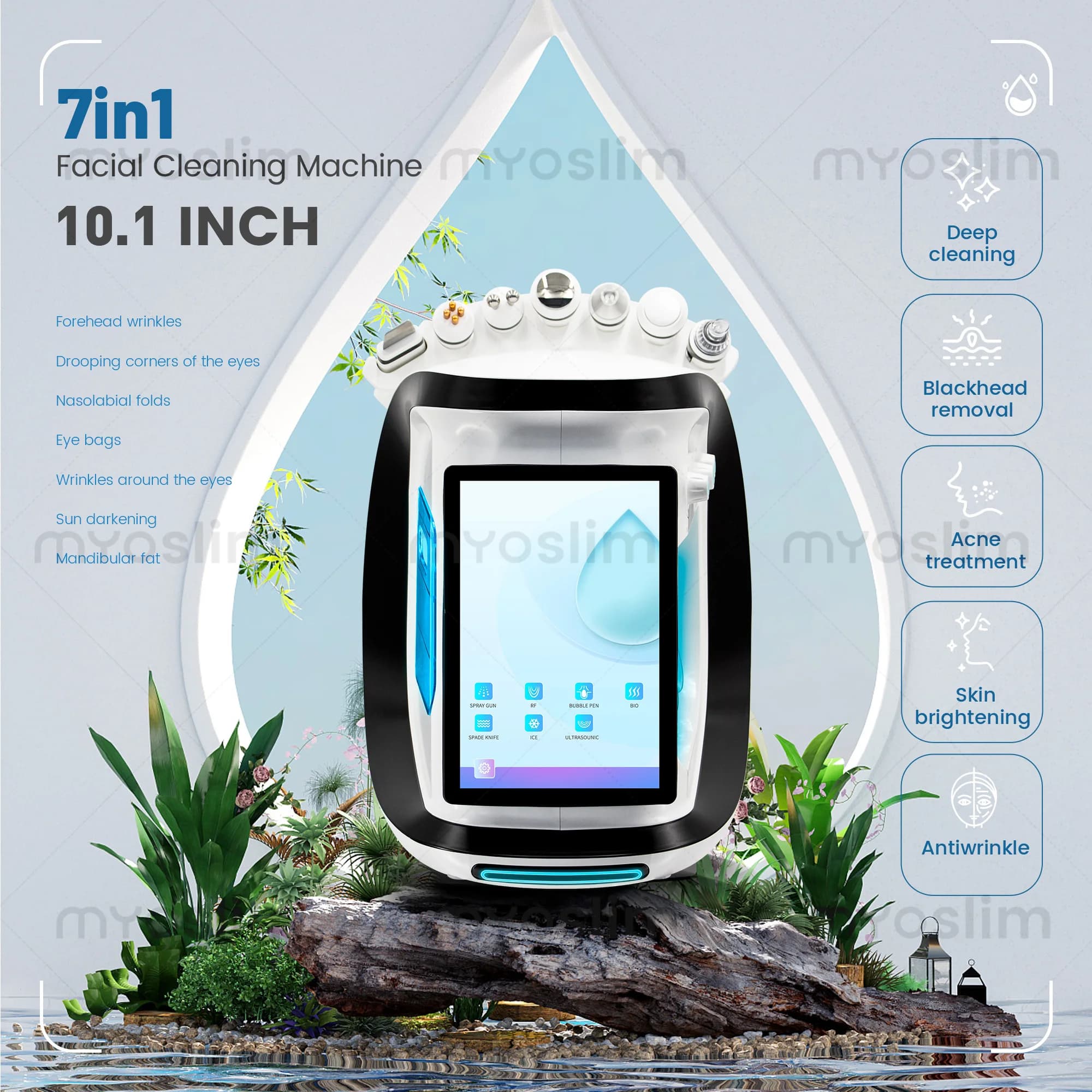 Système d'hydrodermabrasion à l'oxygène Aqua Peel par Smart Jet, appareil de soin du visage à petite