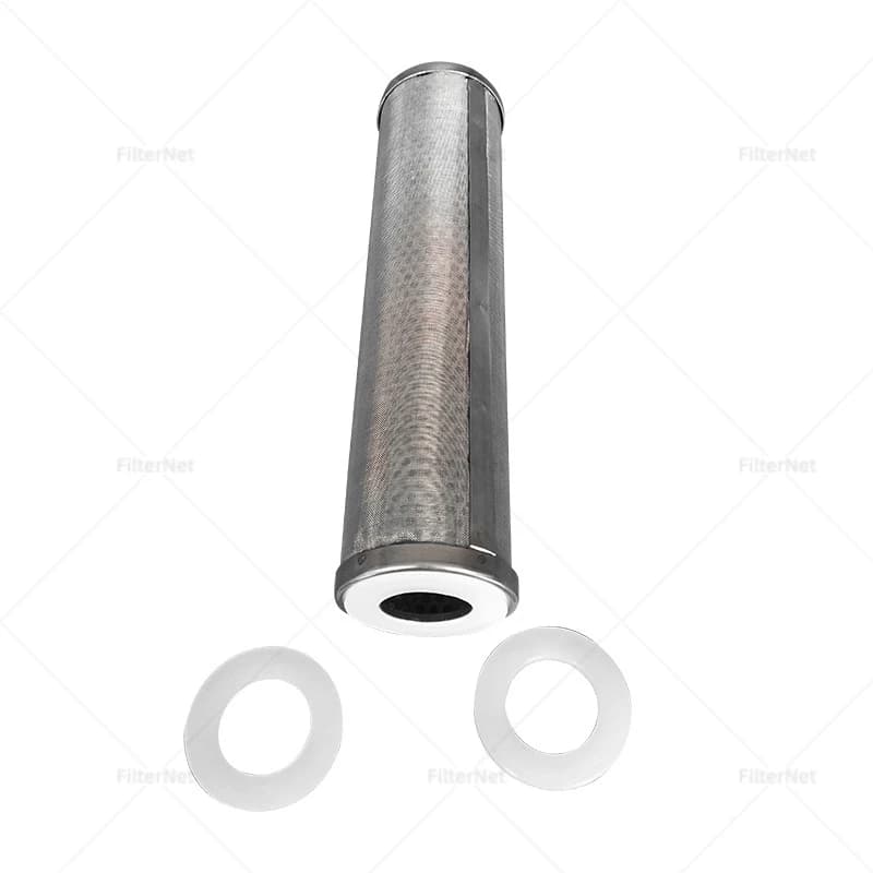 Filtre à eau en acier inoxydable, 5x2.5 pouces, peut être nettoyé et réutilisé, degré de corrosion, 