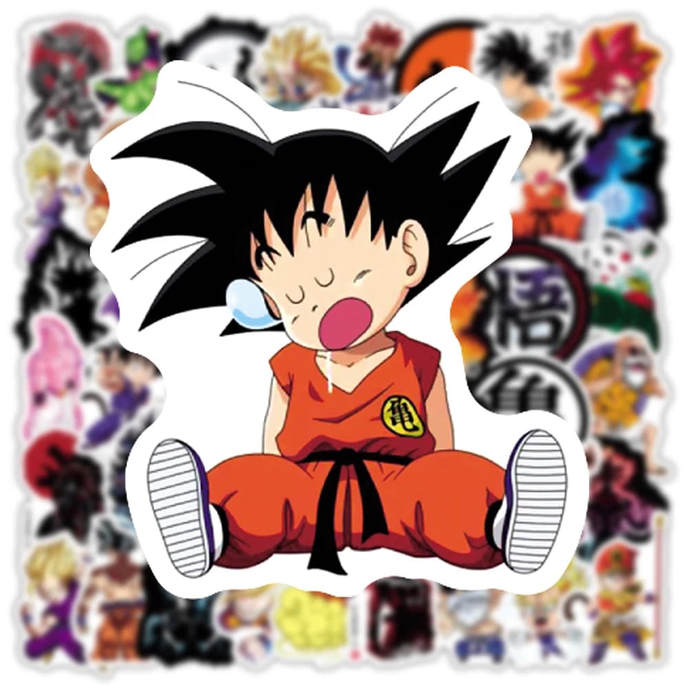 10/30/50pcs Dragon Ball Classique Autocollants Étanches pour Amusant Enfant Dessin Animé Autocollant