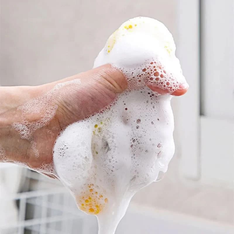 Éponge à vaisselle Double face, brosse de lavage de la vaisselle, casserole, Pot, éponges de lavage 