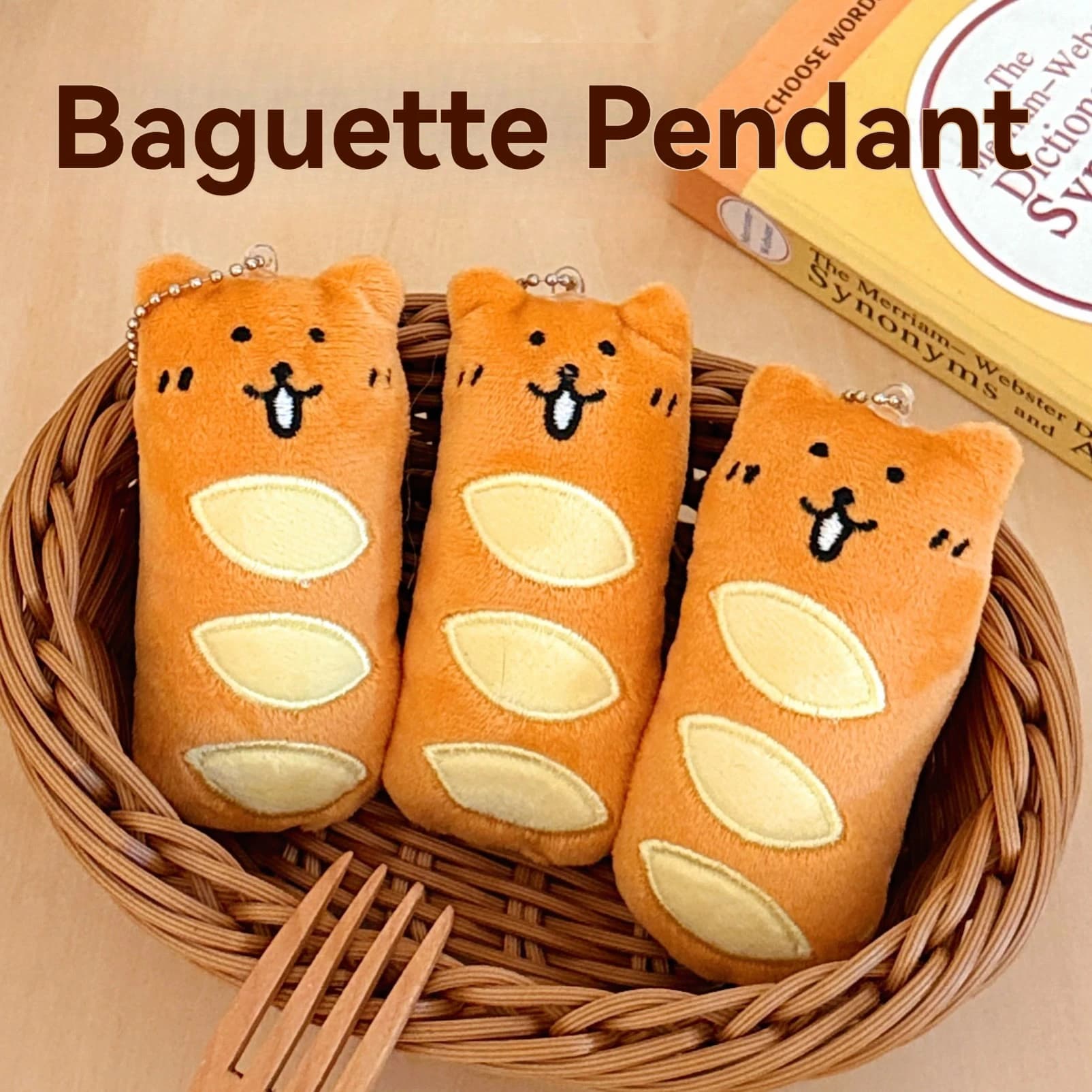 1/3 pièces pendentif alimentaire mignon créatif en peluche pendentif sac porte-clés pendentif décora