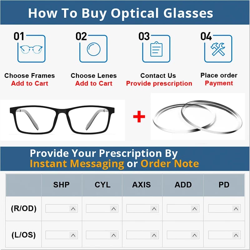 Lunettes Anti-rayons bleus et photochromiques, lentille de Prescription optique, lentille de lecture