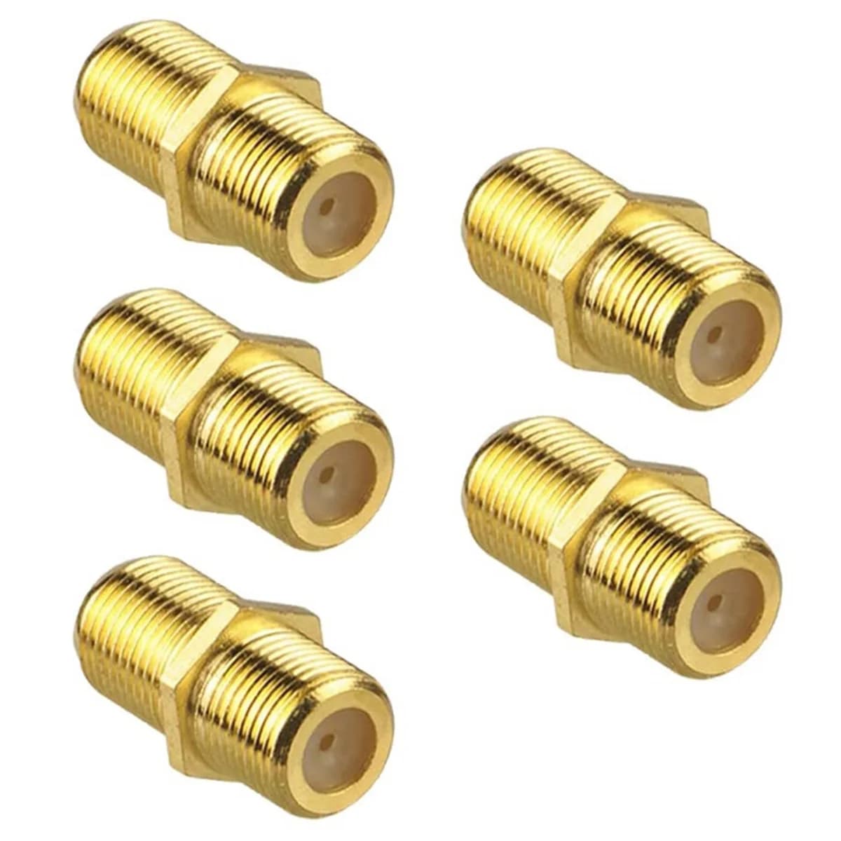 Connecteur de câble coaxial plaqué or RG6 type F, adaptateur femelle à femelle, rallonge de câble co