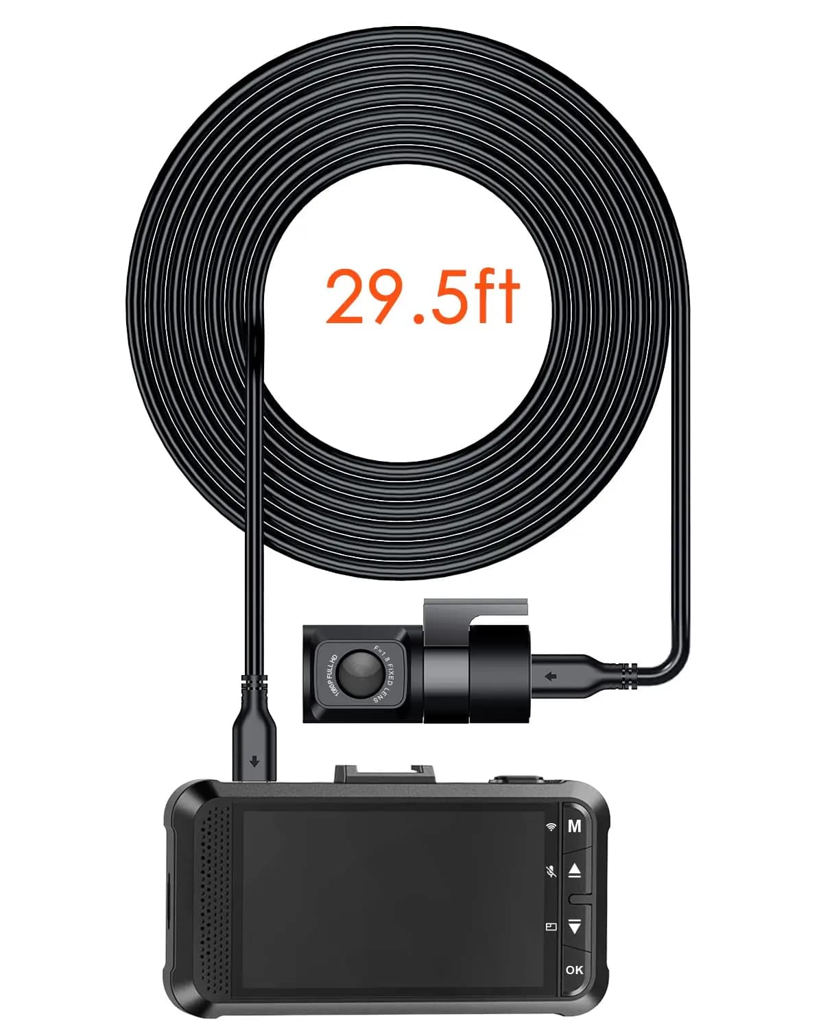 Câble de caméra arrière Vantrue pour caméra de tableau de bord N4, X4S, compatible avec SUV/camion/c