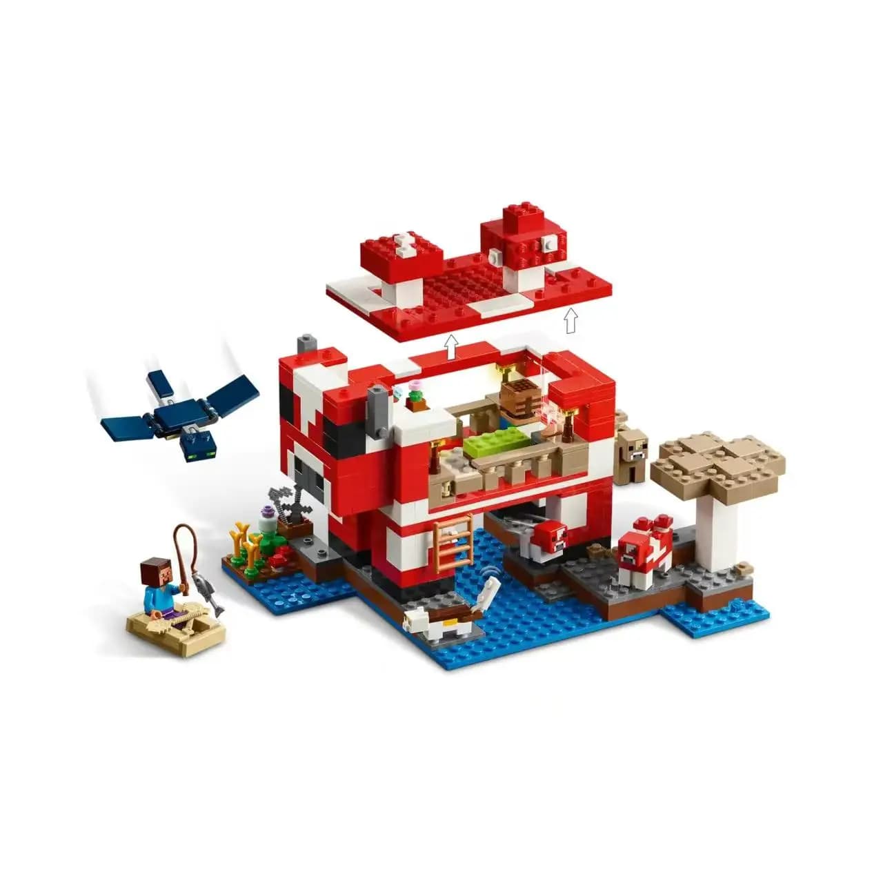 Ensemble de blocs de construction Maison Champignon 21270, en stock, 2026 Icons, jouet cadeau d'anni