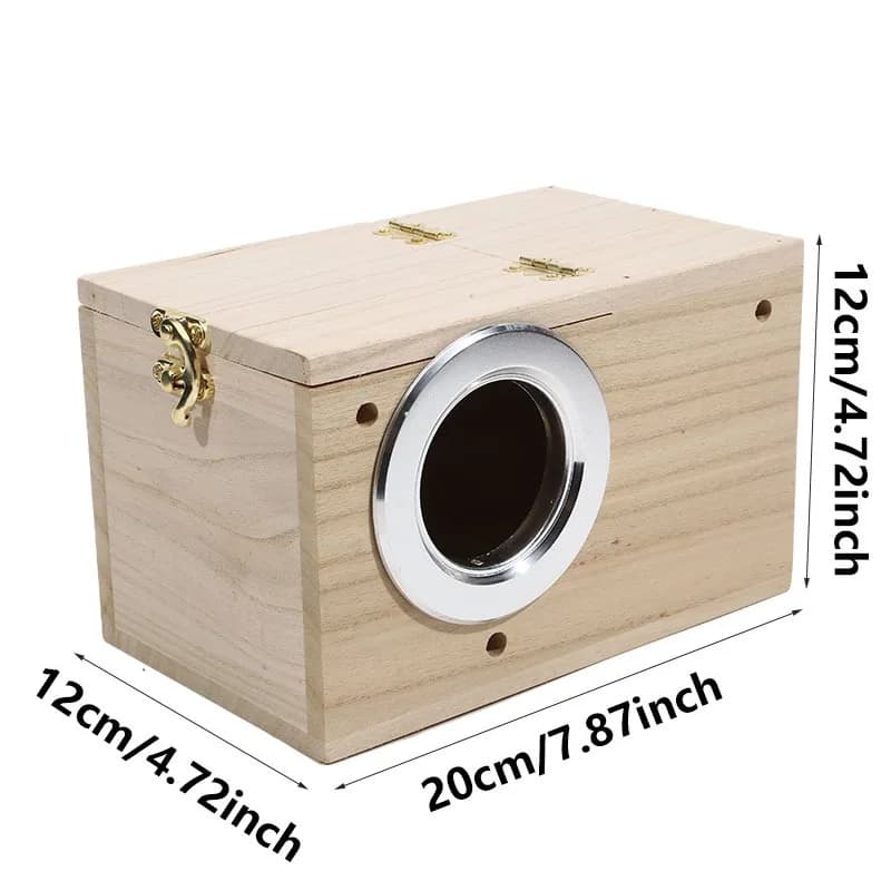 Maison d'oiseaux en bois, nid d'oiseaux, boîte d'élevage d'oiseaux, perroquets, Cages décoratifs, ac