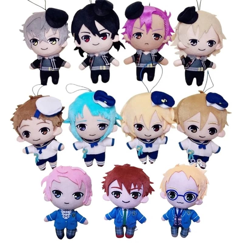 Ensemble de jeu animé étoiles Kagehira Mika Hibiki Wataru Sena Izumi Sakuma Ritsu, jouets en peluche