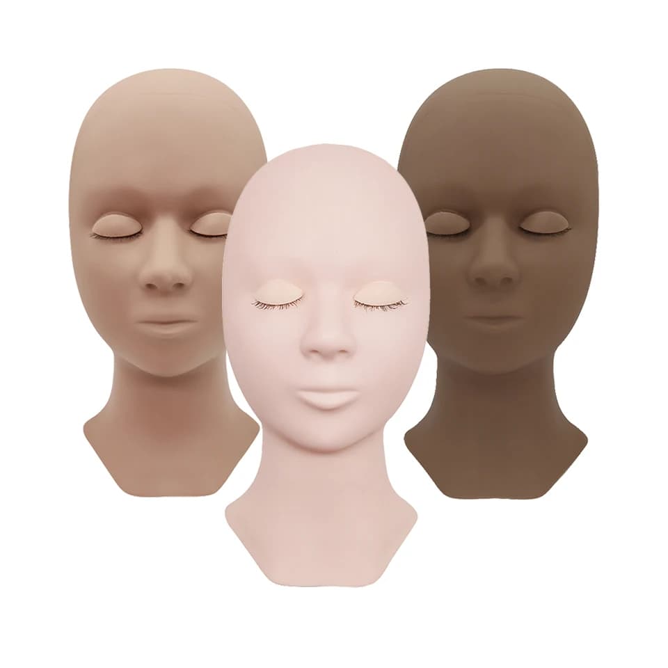 Tête de Mannequin pour cils, prix de gros, ensemble de formation pour débutants, cosmétiques, fourni