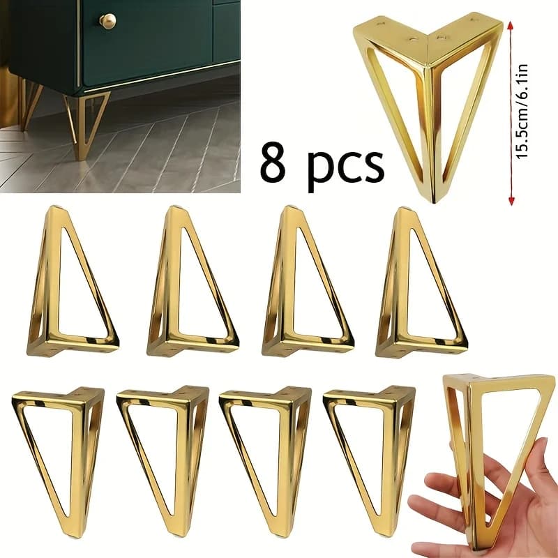 4/8 pièces pieds de meubles pieds de meubles en métal robuste pieds de Table d'armoire pieds d'armoi
