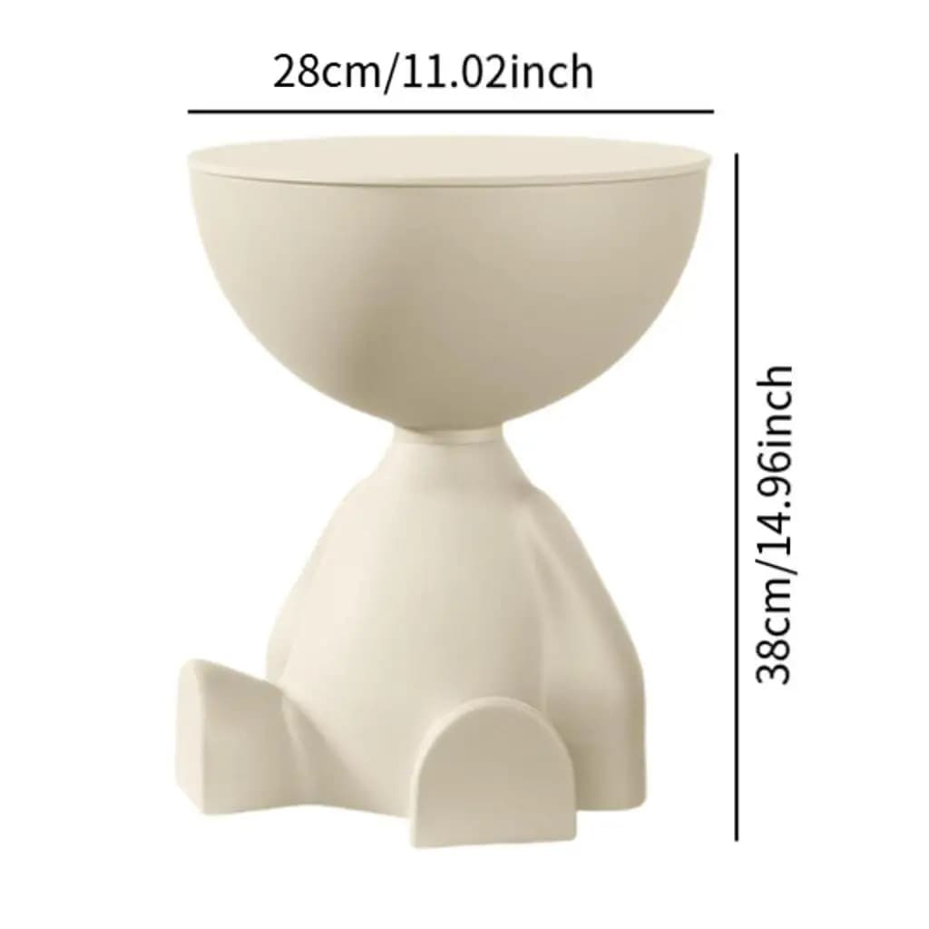 Table basse de luxe légère pour canapé, dessin animé, bord créatif, tête plate, petite Table basse e
