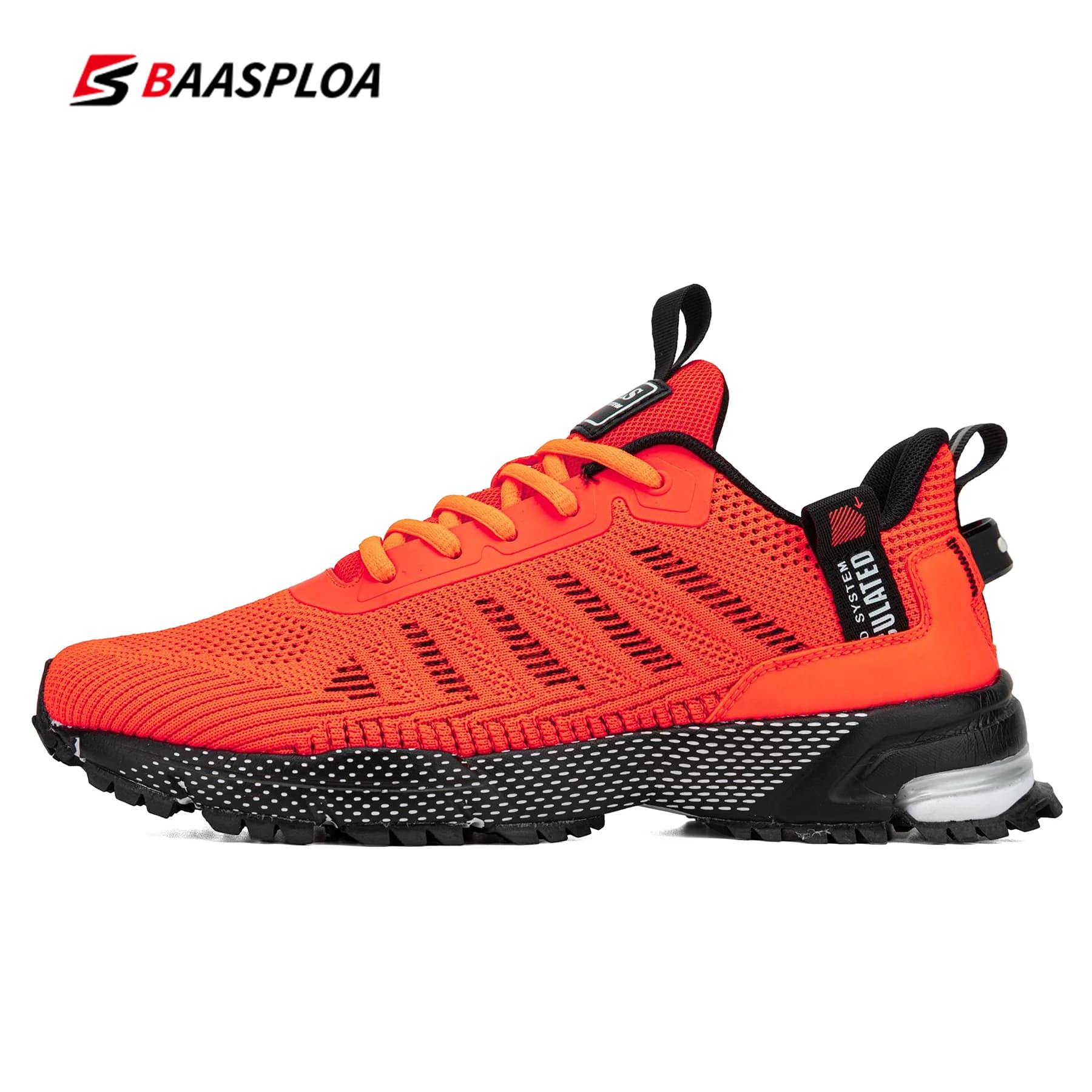 Baasploa – chaussures de course légères pour hommes, baskets en maille à lacets, respirantes, de spo