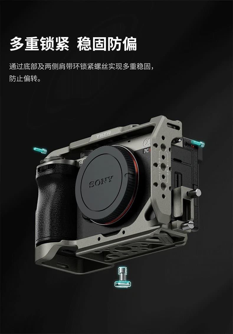 Tilta TA-T60-FCC-B Cage de caméra complète pour Sony A7C II/A7CR pour Sony A7 C 2 R TA-T60-HCC-TG de