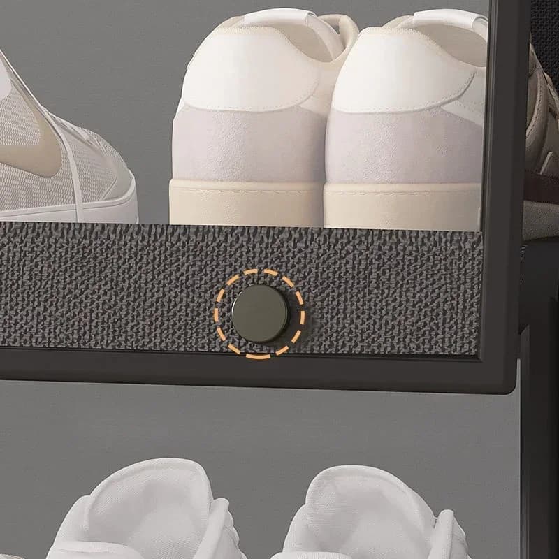Étagère à chaussures multicouche, anti-poussière, Design Transparent, petits espaces, organisateur d