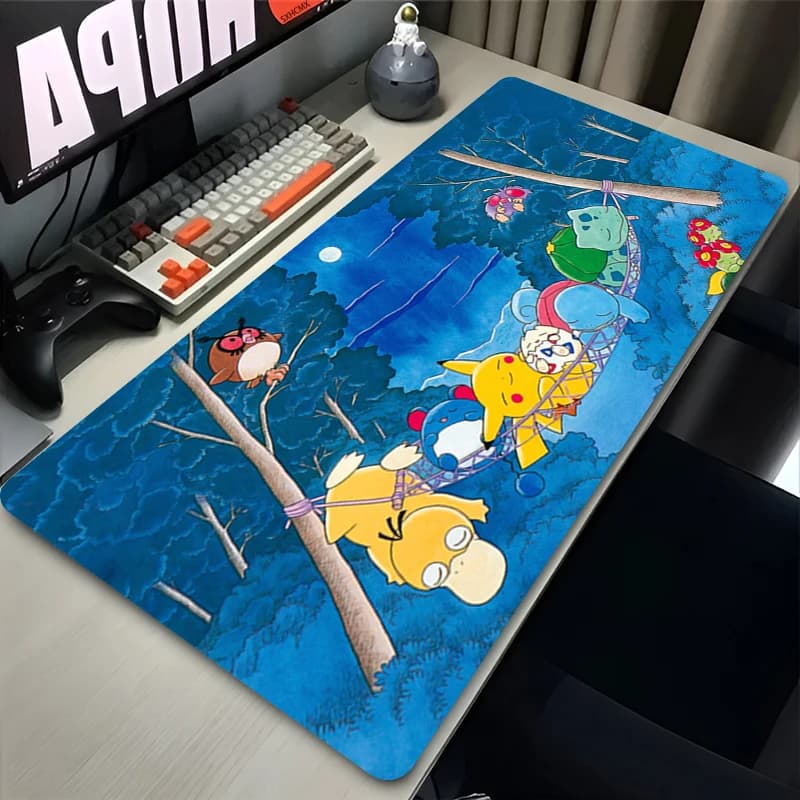 Tapis de souris XXL Pikachu pour Gamer, accessoires PC Gaming, tapis de clavier, tapis de souris de 