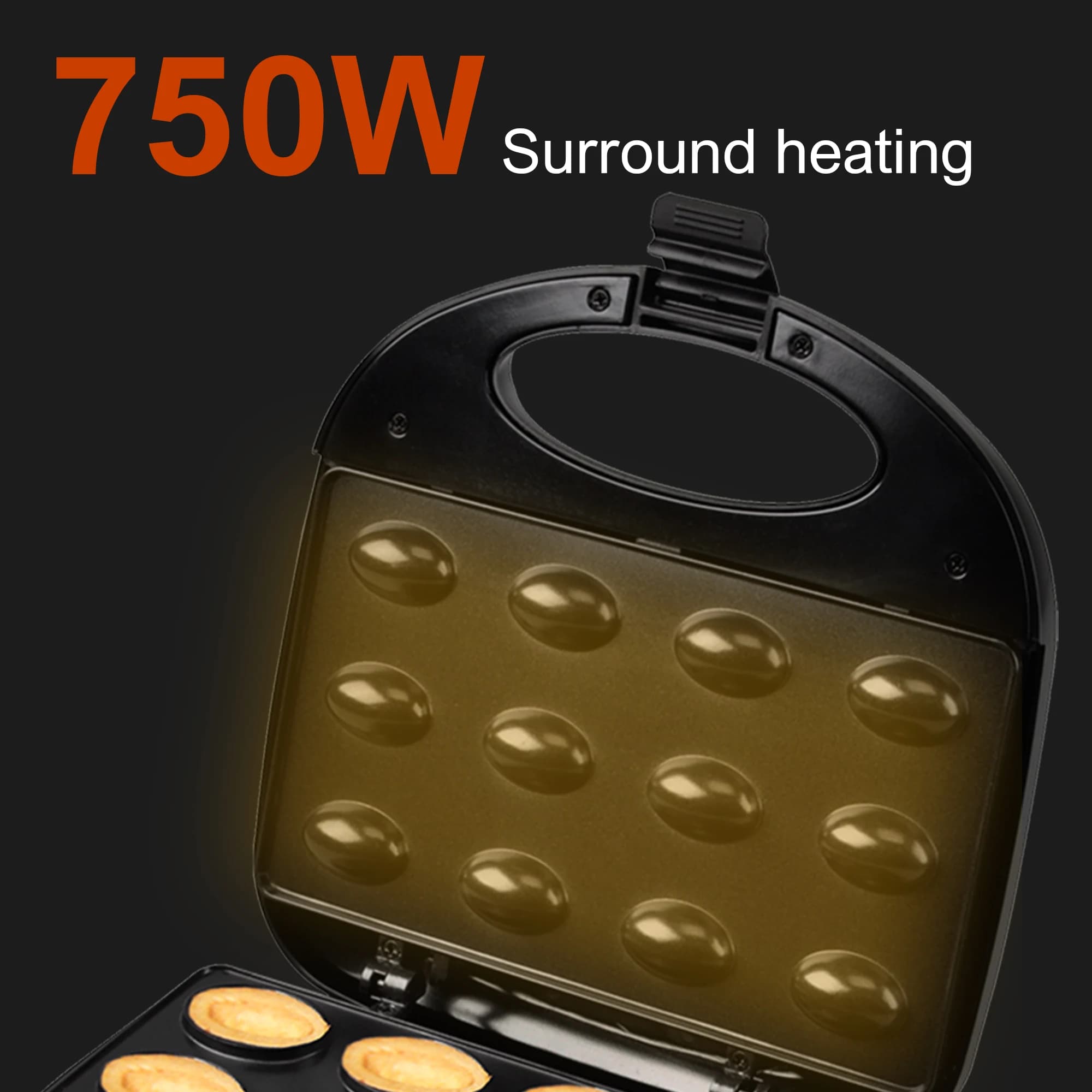 Sonifer – gaufrier électrique pour gâteaux aux noix, 750W, appareils de cuisine, Machine à gaufres p