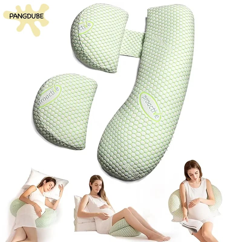 PANGDUBE oreiller de grossesse multifonctionnel pour femmes enceintes oreiller enceinte coussin d'al