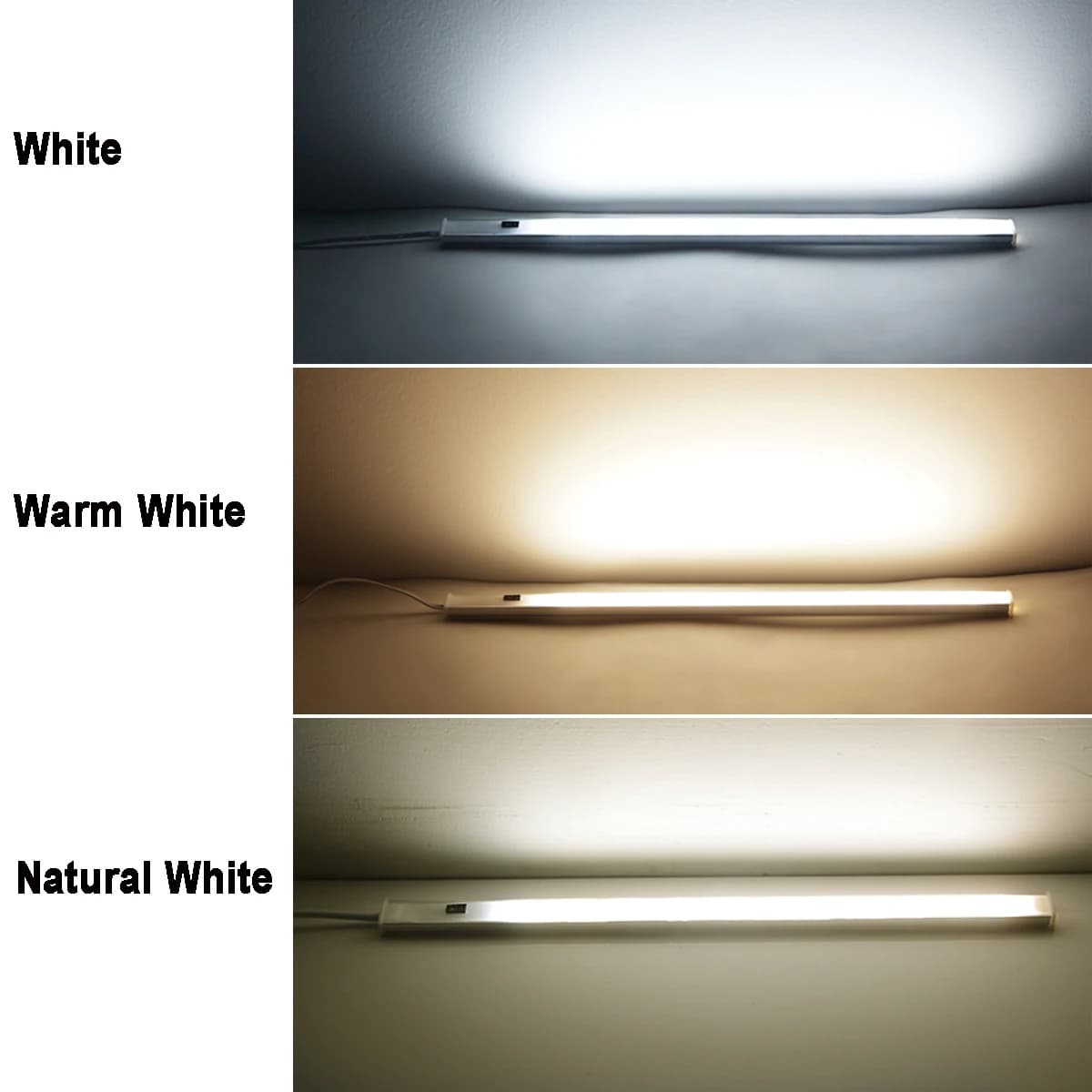 Prise ue 220V 1 ensemble veilleuse avec capteur de mouvement armoire lampe cuisine barre lumineuse L