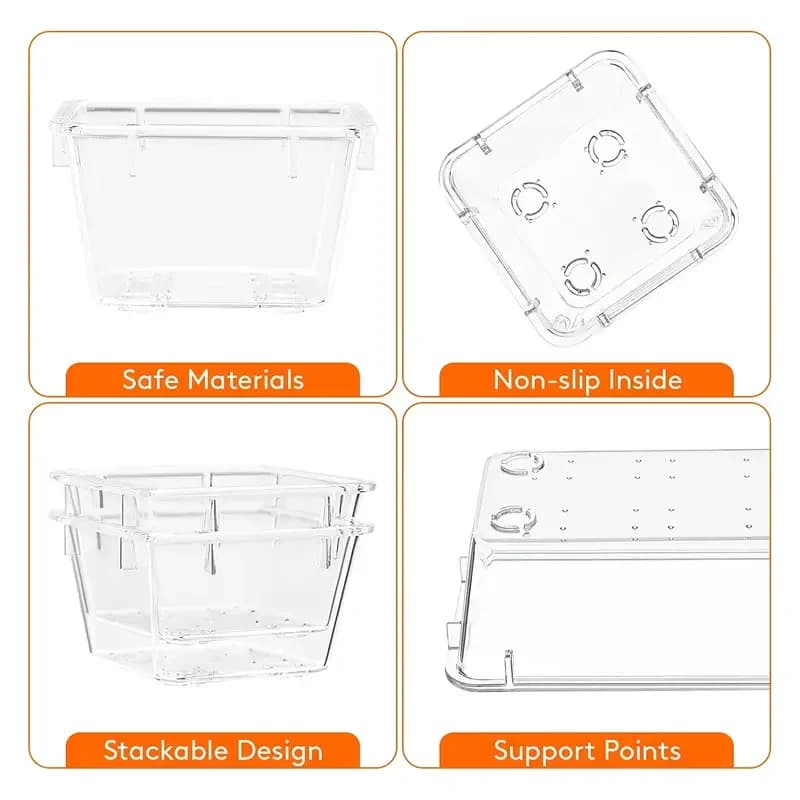 MELEvaluSet-Plateaux en plastique transparent, plateaux polyvalents, supports de synchronisation dan