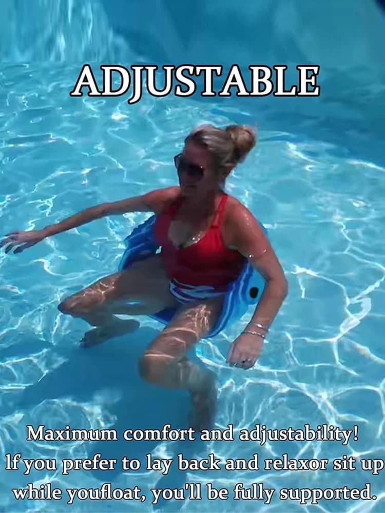 Chaise de piscine flottante pliable pour enfants, Grand flotteurs, chaise longue gonflable pliable, 