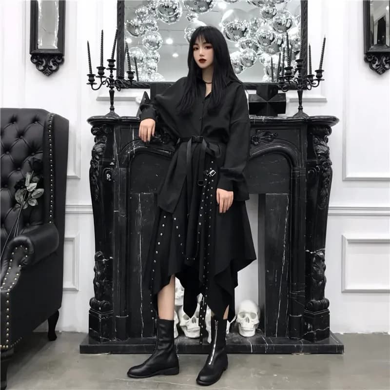 Jupe Steampunk gothique vintage victorienne pour femmes, jupe de fête pouvez-vous psy Hiphelicopter 