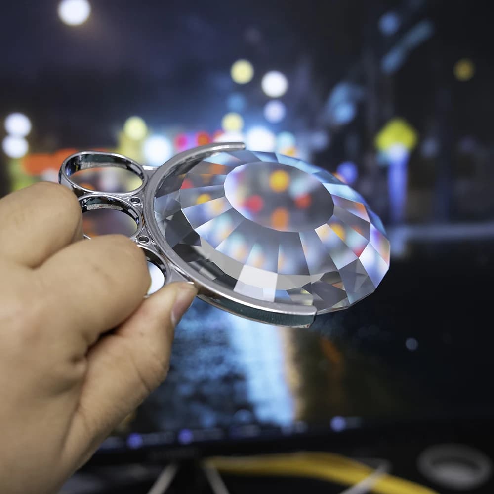 Kaléidoscope en verre portatif de 90mm, prisme pour photographie, flou au sol, effets spéciaux, filt