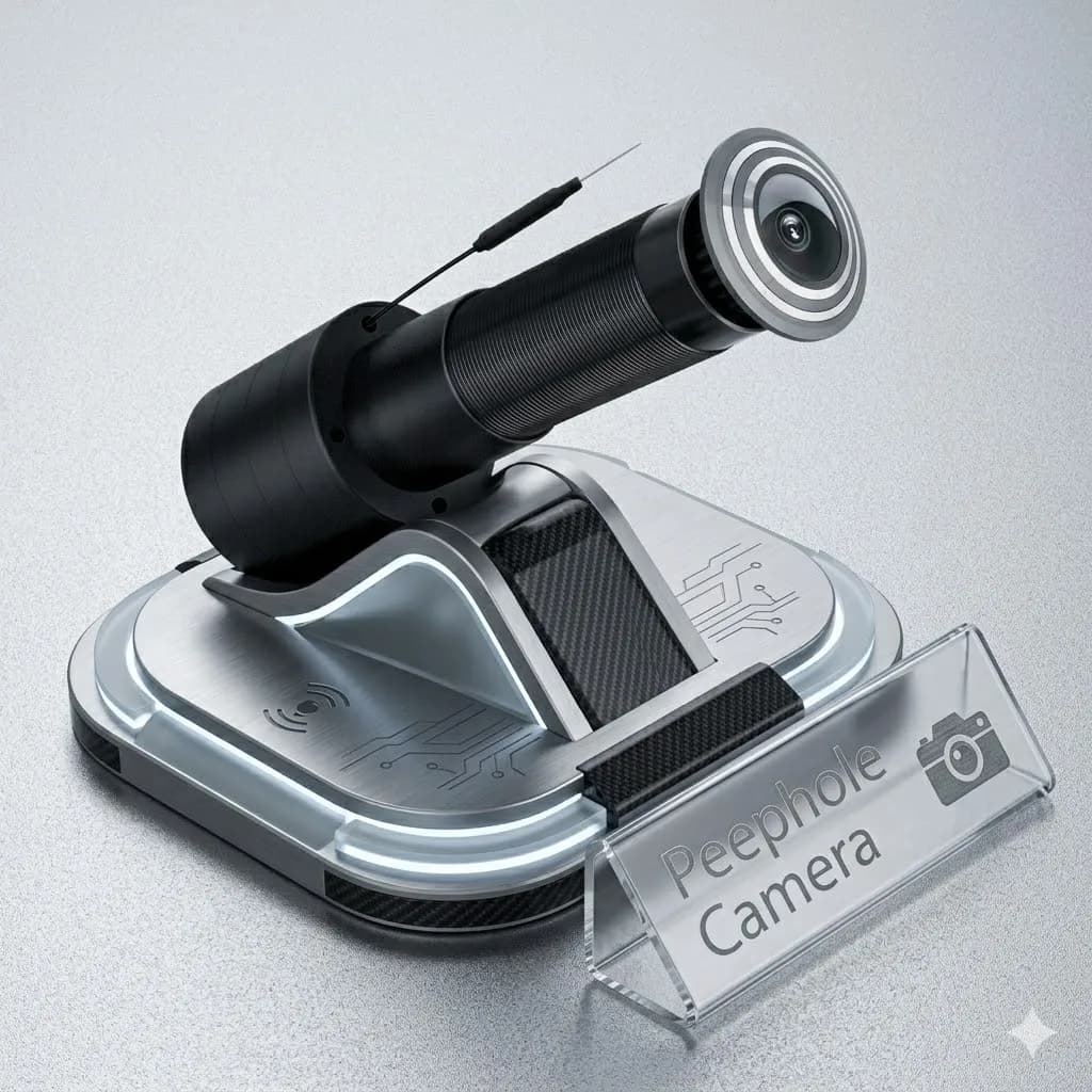 ZEMNIO ICSee/XMEye 170 °   Caméra de porte intelligente, sonnette WiFi HD 2K 3MP, bidirectionnelle/d