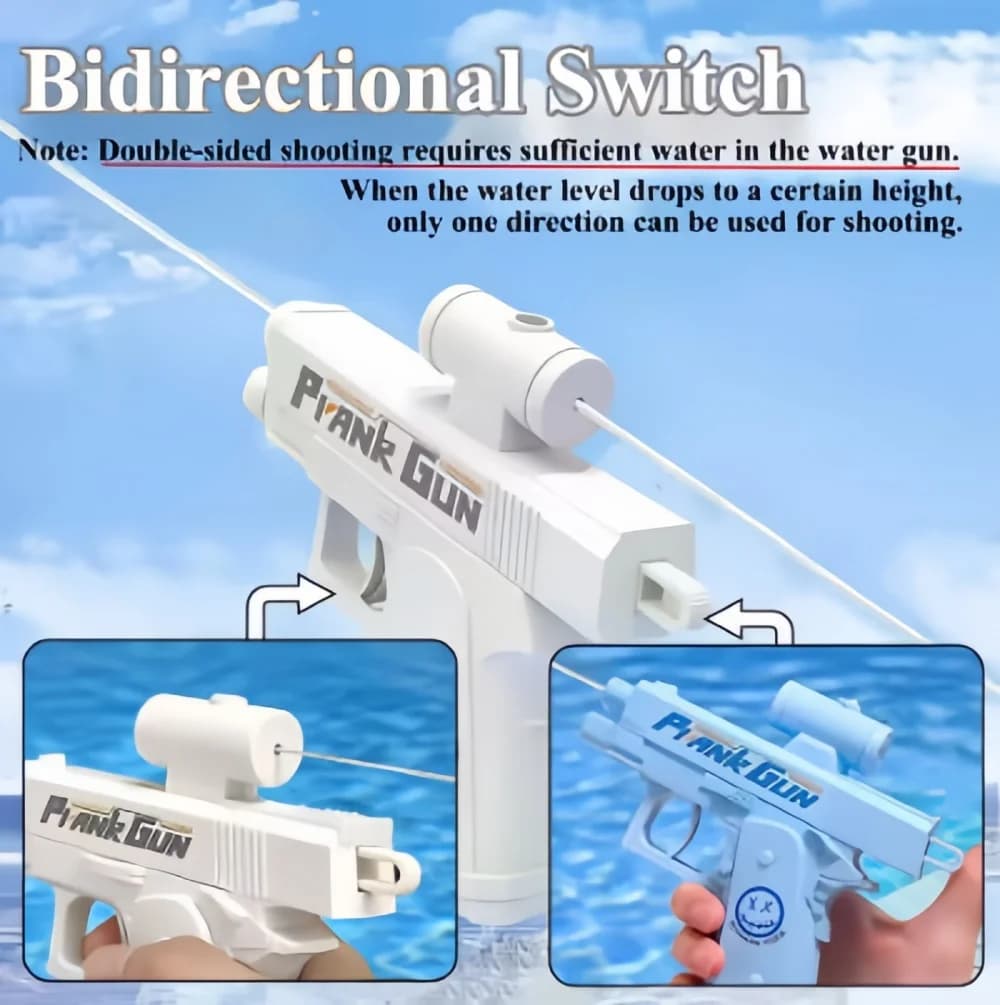 Pistolet à eau bidirectionnel, jouet de farce, pistolet à eau anti-stress, petit pistolet de jeu, in