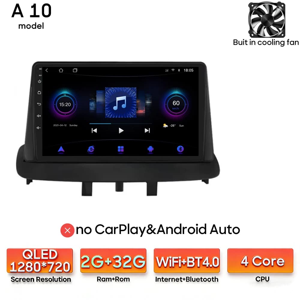 Android 16 pour Renault Megane 3 RS Fluence Samsung SM3 2008 2009 - 2014 Lecteur multimédia de voitu