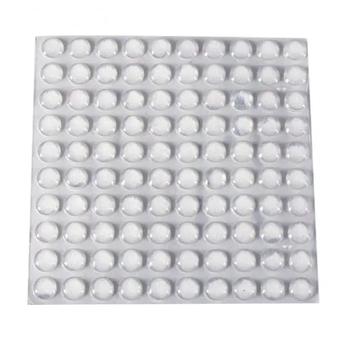 100 pièces offre spéciale auto-adhésif rond Silicone caoutchouc pare-chocs doux Transparent noir ant