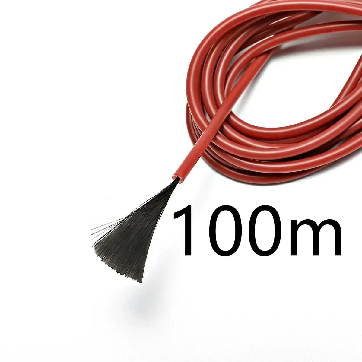 Câble chauffant chaud au sol 12K, 100 mètres, 33ohm/m, fils chauffants en Fiber de carbone, bobine d