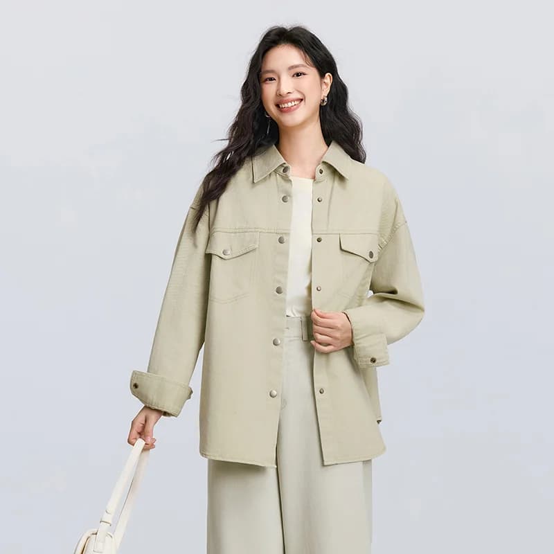 Chemise à manches longues pour femme Semir, mi-longue, oversize, nouvelle collection printemps 2025,