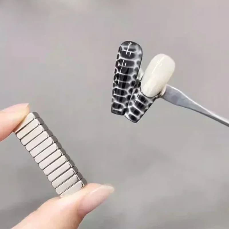Bâton magnétique pour ongles, œil de chat, effet fort, Texture Crocodile, vernis Gel UV, tige dégrad