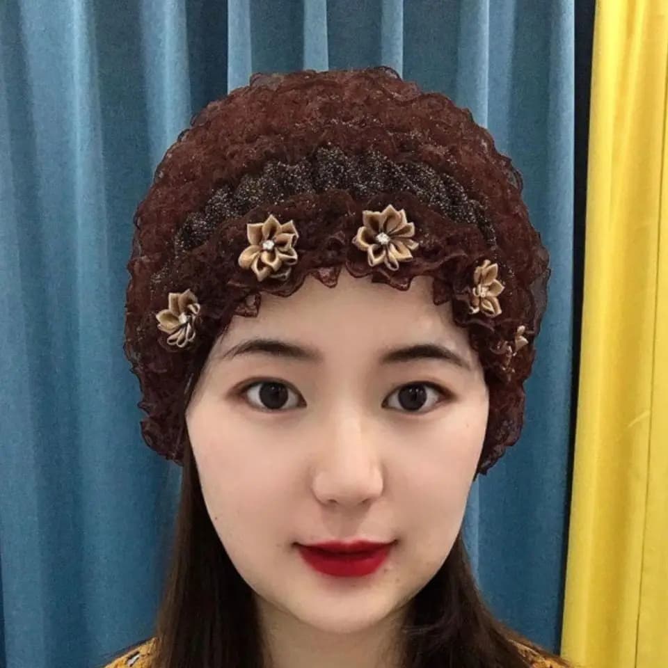 Bonnet à tête ronde paon en dentelle pour femme, bonnet turban musulman respirant, casquette femme, 